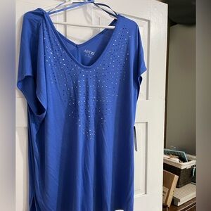 APT 9 pretty Royal blue/purple, dress shirt, new with tags